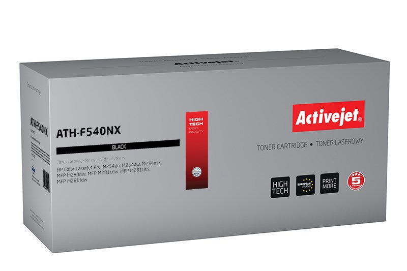 Activejet ATH-F540NX toner (replacement for HP 203X HP203X CF540X CRG 054H K CRG054HK; Supreme; 3200 pages; black)