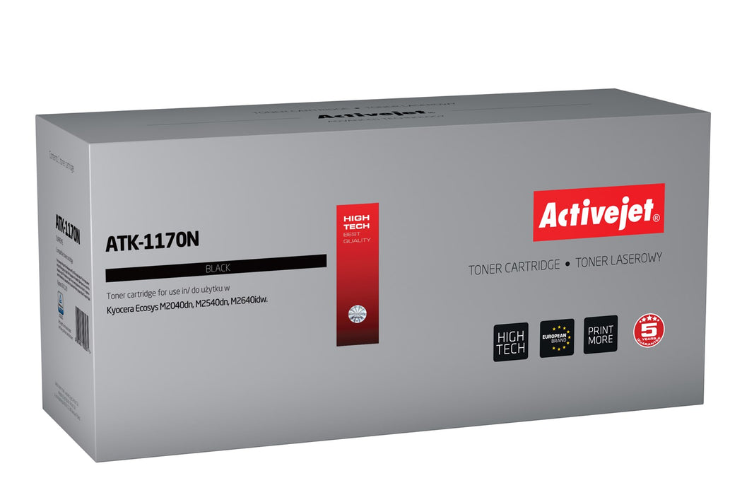 Activejet ATK-1170N Toner (replacement for Kyocera TK-1170; Supreme; 7200 pages; black)