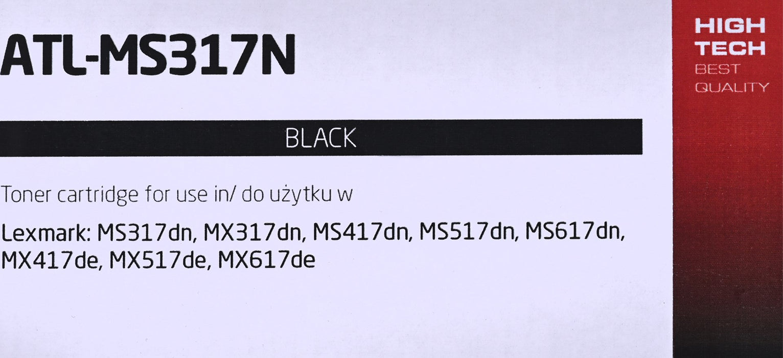 Activejet ATL-MS317N Toner (replacement for Lexmark 51B2000, Supreme; 2,500 pages; black)