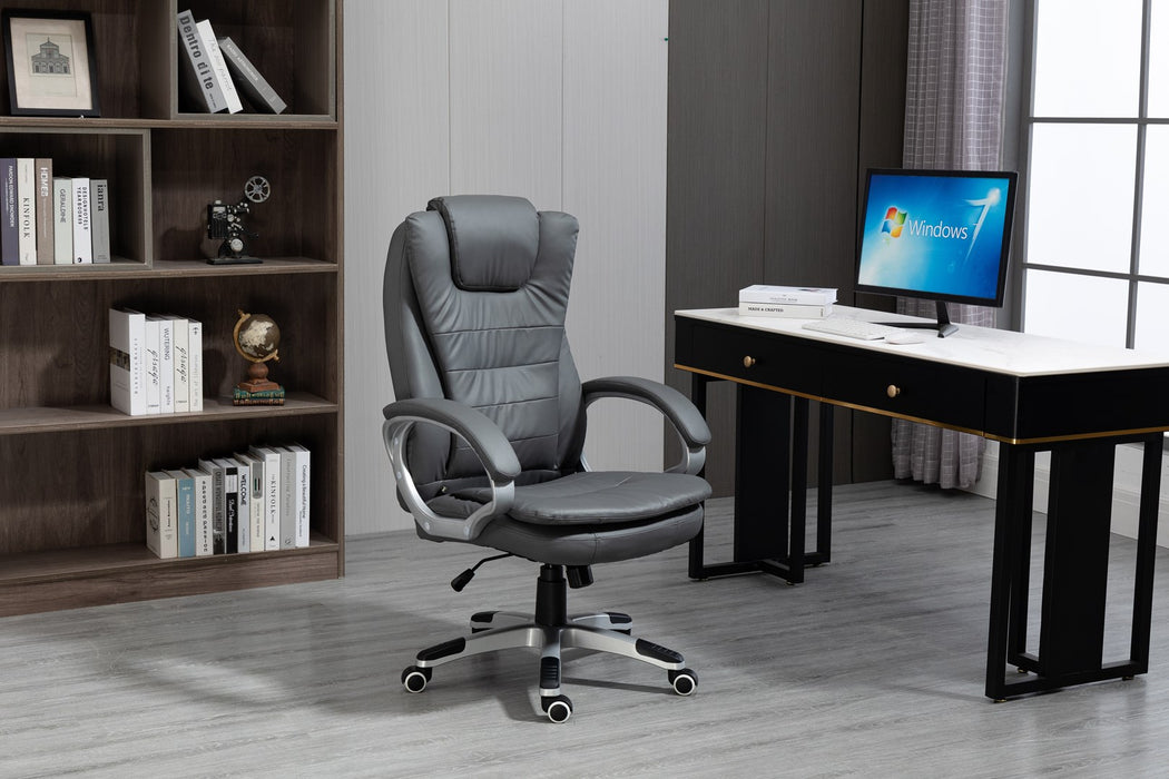 Activejet heated office chair with massage YK7304 grey