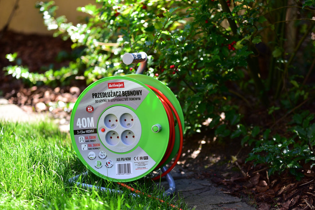 Activejet AJE-PB/20M reel extension cord 20m