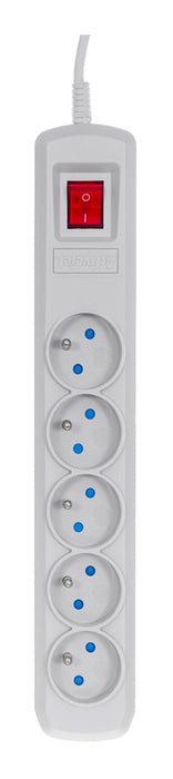 Activejet grey power strip with cord ACJ COMBO 5G/3M/BEZP. AUT/S