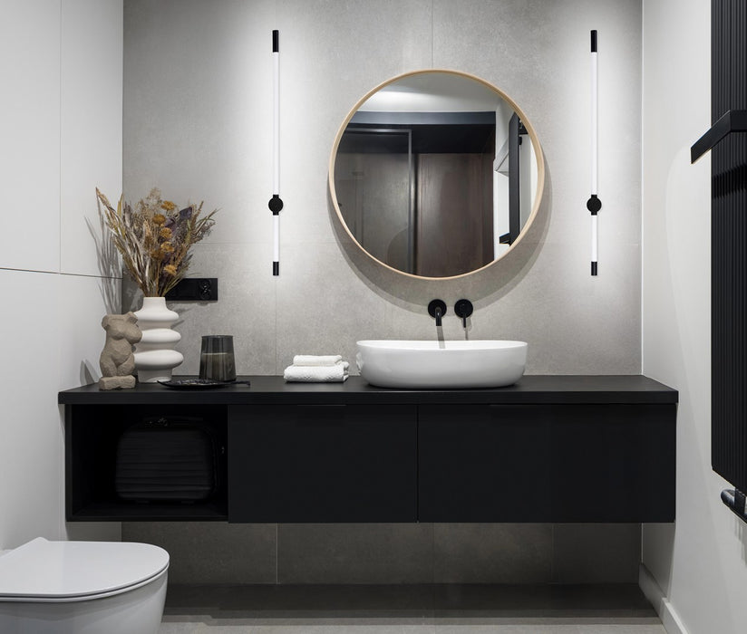 Activejet Lungo Black LED Wall Light