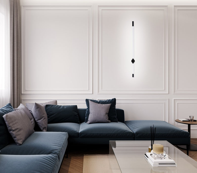 Activejet Lungo Black LED Wall Light