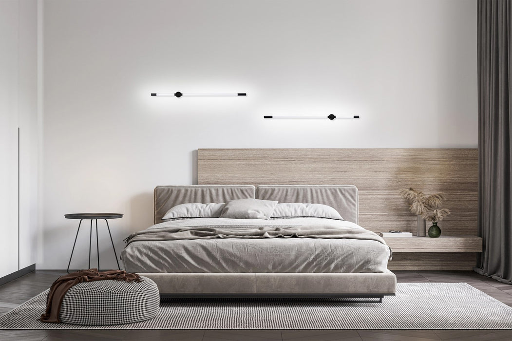 Activejet Lungo Black LED Wall Light