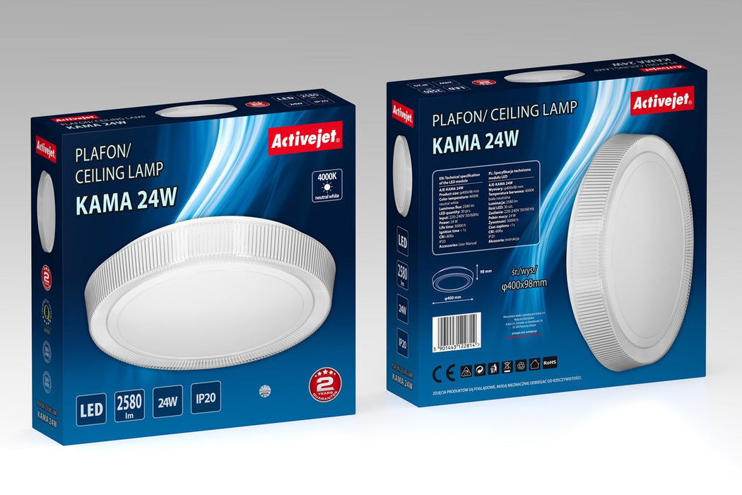 Activejet LED ceiling plafond AJE-KAMA 24W
