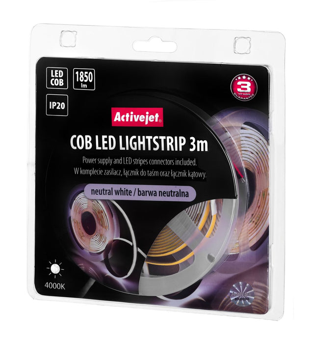 Activejet AJE-COB 3m neut strip light Universal strip light Indoor