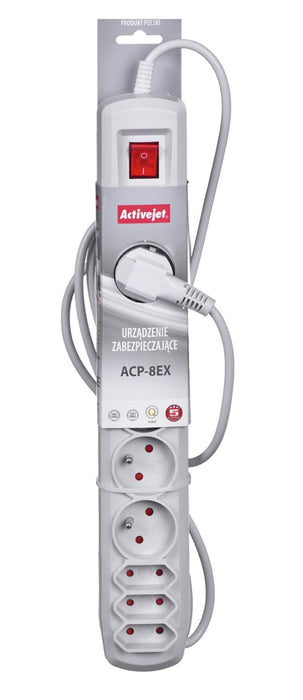 Activejet APN-8G/3M-GR power strip with cord