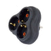 ADAPTER 3 JACKS WITHOUT CABLE BLACK NILSON - Разклонители и адаптери<<<Електроматериали<<<Praktiker&&&Разклонители и