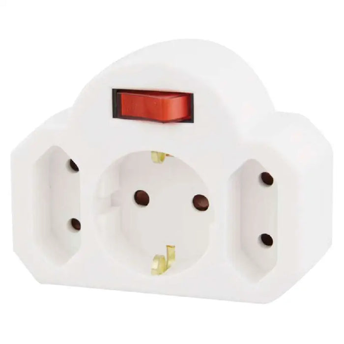 ADAPTER 3 SOCKETS WITH EMOS P00282 KEY - Разклонители и адаптери<<<Електроматериали<<<Praktiker&&&Разклонители и