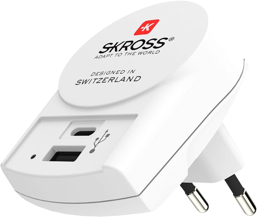 Adapter-charger SKROSS Euro USB Charger 1.302423 USB-A USB-C - Аксесоари за контакти<<<Продукти за дома<<<ValiAPI