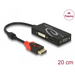 Адаптер DeLock DisplayPort 1.2 мъжко > VGA / HDMI / DVI женско 4K - Адаптери конвертори<<<Кабели<<<ValiAPI