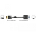 Адаптер DeLock DVI-D 24 + 1 мъжко - VGA женско Черен - Адаптери конвертори<<<Кабели<<<ValiAPI