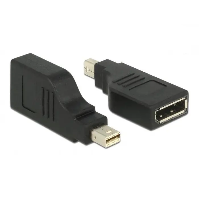 Adapter Delock mini DisplayPort 1.2 male - DisplayPort female 4K 90° - Адаптери конвертори<<<Кабели<<<ValiAPI