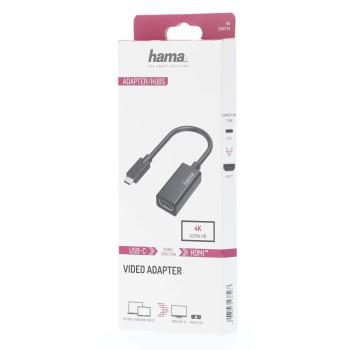 Adapter HAMA 200315 USB-C male - HDMI female Ultra HD 4K Black - Адаптери
