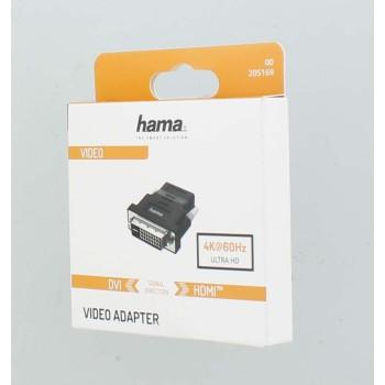Adapter HAMA 205169 DVI-D male - HDMI female Ultra-HD 4K Black - Адаптери конвертори<<<Кабели<<<ValiAPI