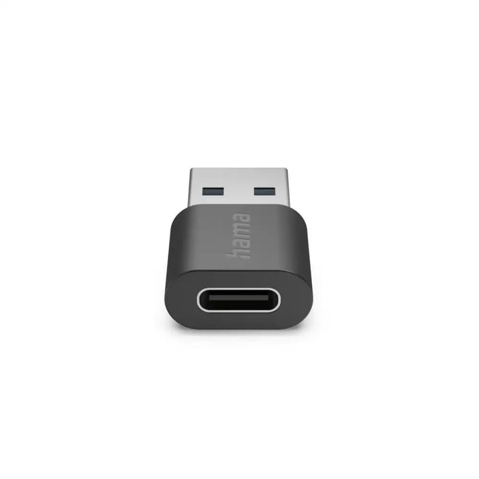 Adapter HAMA USB-A male - USB-C female USB 3.2 Gen 2 10 Gbit/s Black - Кабели за мобилни
