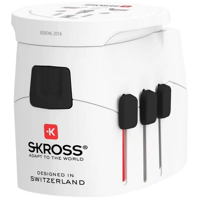 Адаптер SKROSS PRO Light 2 x USB-A World Бял - Аксесоари за контакти<<<Продукти за дома<<<ValiAPI
