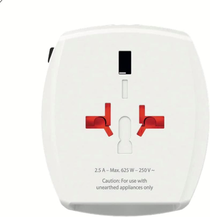 Adapter SKROSS PRO MUV USB-A USB-C 1.302962 World White - Аксесоари за контакти<<<Продукти за дома<<<ValiAPI