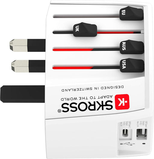 Adapter SKROSS PRO MUV USB-A USB-C 1.302962 World White - Аксесоари за контакти<<<Продукти за дома<<<ValiAPI