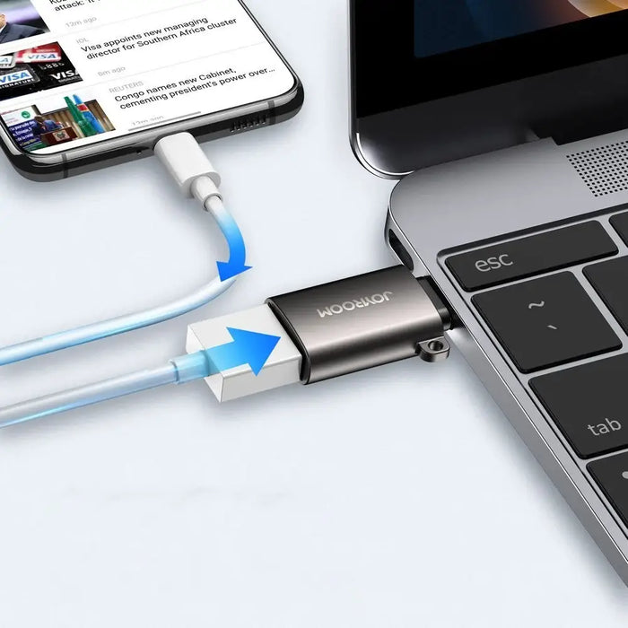 Adapter USB male-female Type-C Joyroom S-H151 (black) - Converter<<<Accessories<<<Основна<<<DunaXML&&&Adapters