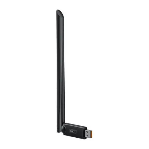 Adapter WiFi with antenna Baseus FastJoy 650Mbps (black) - Adapters connectors and converters<<<IT
