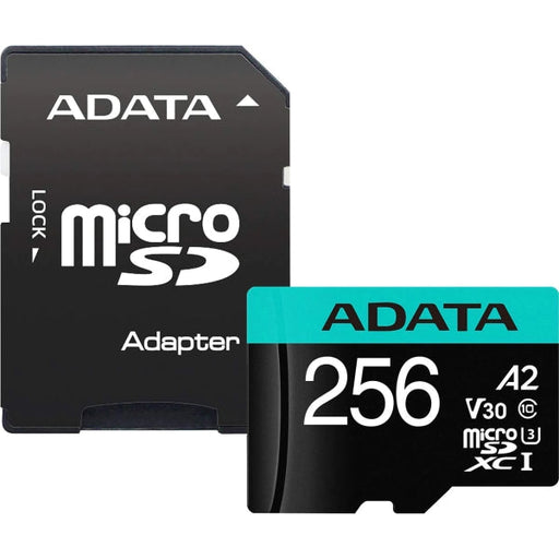 ADATA 256GB MicroSDXC UHS-I U3 V30S (with adapter) - Flash медии<<<ADATA памети и