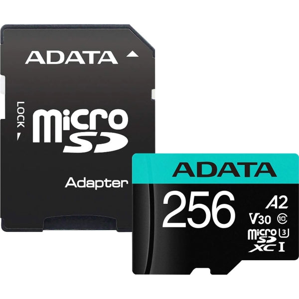 ADATA 256GB MicroSDXC UHS-I U3 V30S (with adapter) - Flash медии<<<ADATA памети и