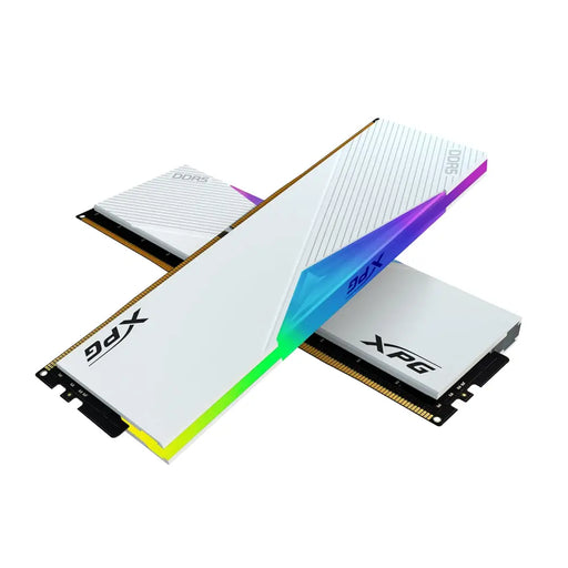 ADATA LANCER RGB 64GB (2x32GB) DDR5 6000 MHz U-DIMM White - Памети за настолни компютри<<<ADATA памети и