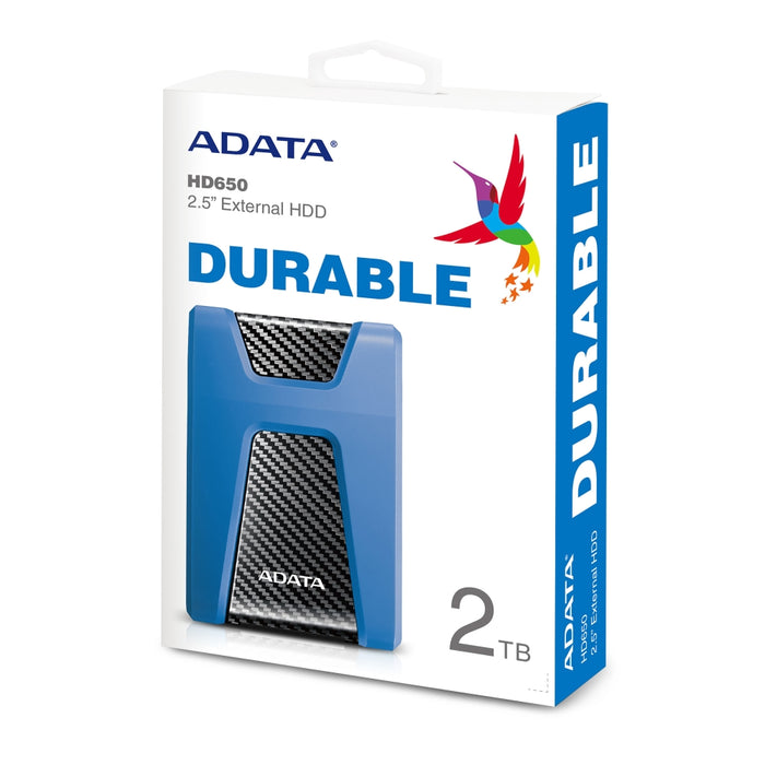 External Hard Drive Adata AHD650-2TU31-CBL Red 2 TB