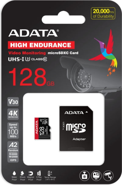 ADATA 128GB MicroSDXC UHS-I U3 V30S High (with adapter)
