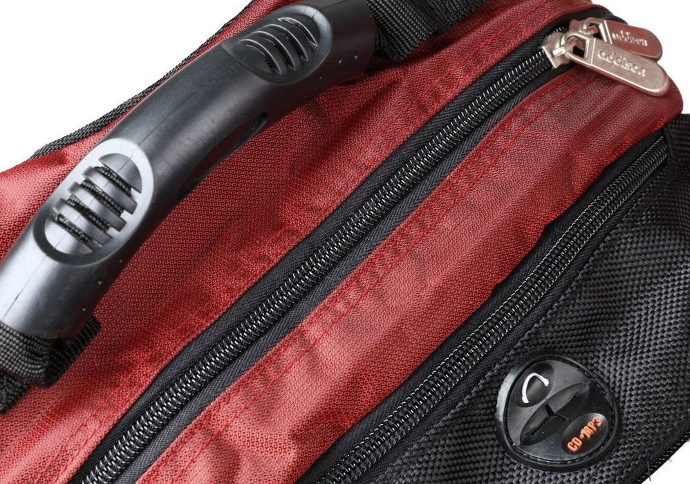 Addison 311015 notebook case 39.6 cm (15.6") Backpack Black, Burgundy