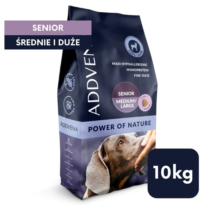 ADDVENA Power of Nature Senior Medium/Large Lamb - dry dog food - 10kg