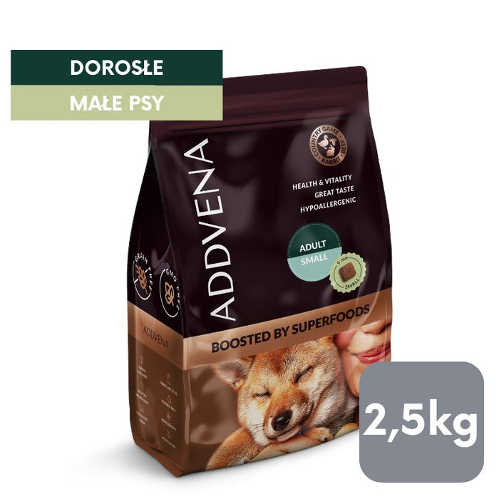ADDVENA Boosted by superfoods Adult Small Beef - dry dog food - 2,5kg
