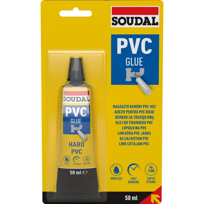 ADHESIVE 42A FOR PVC 50 ML SOUDAL - Лепила<<<Лепила и ленти<<<Бои и лакове<<<Praktiker&&&Лепила<<<Лепила и