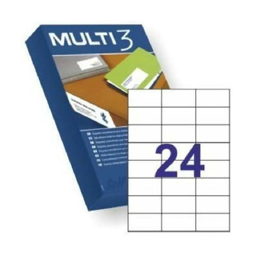 Adhesive labels Apli 10518 500 Sheets 70 x 37 mm White - Електроника Периферни и резервни части<<<Компютри|