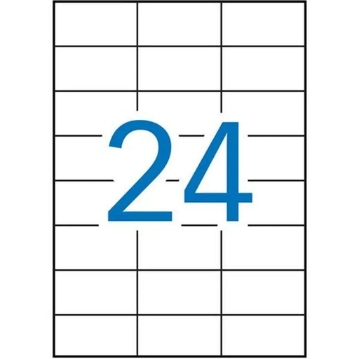 Adhesive labels Apli 1273 100 Sheets 70 x 37 mm White - Електроника Периферни и резервни части<<<Компютри|