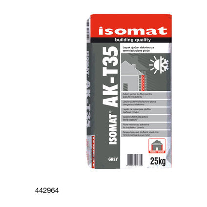 ADHESIVE-PUTTY FOR THERMAL INSULATION GREY ISOMAT AK-T35 - Гипс и шпакловки<<<Сухи строителни смеси<<<Строителни