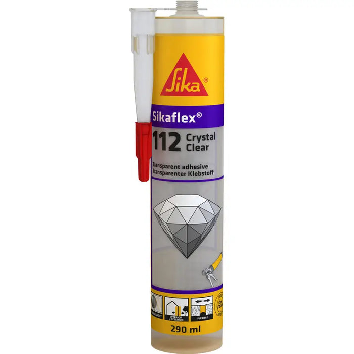 ADHESIVE - SEALANT TRANSPARENT SIKA SIKAFLEX 112 CRYSTAL CLEAR - Полимерни и монтажни лепила<<<Уплътнители и
