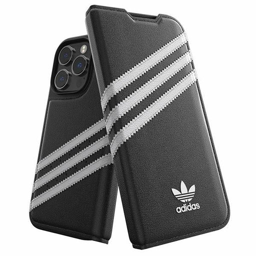 Adidas OR Booklet Case PU iPhone 14 Pro black/white 50196 - Cell phone cases and covers<<<HurtelXML
