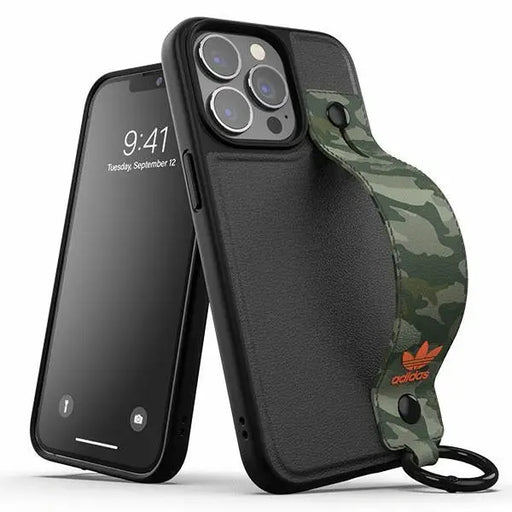Adidas OR Hand Strap Case iPhone 13 Pro /13 6.1’’ black-green/black-green 47111 - Cell phone cases