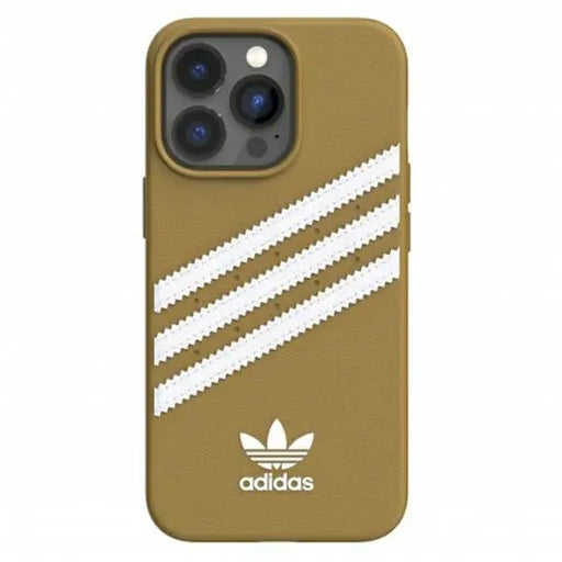 Adidas OR Molded Case PU for iPhone 13 Pro / iPhone 13 - Beige and Gold - Cell phone cases and covers<<<HurtelXML