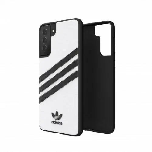 Adidas OR Moudled Case PU for Samsung Galaxy S21+ - White and Black - Cell phone cases and covers<<<HurtelXML