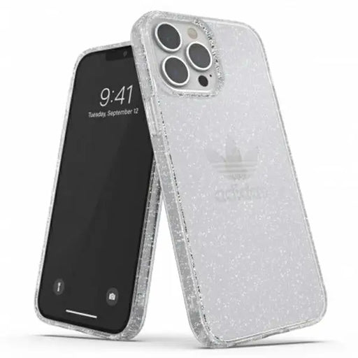 Adidas OR Protective Clear Case Glitter for iPhone 13 Pro Max - Transparent Silver - Cell phone cases