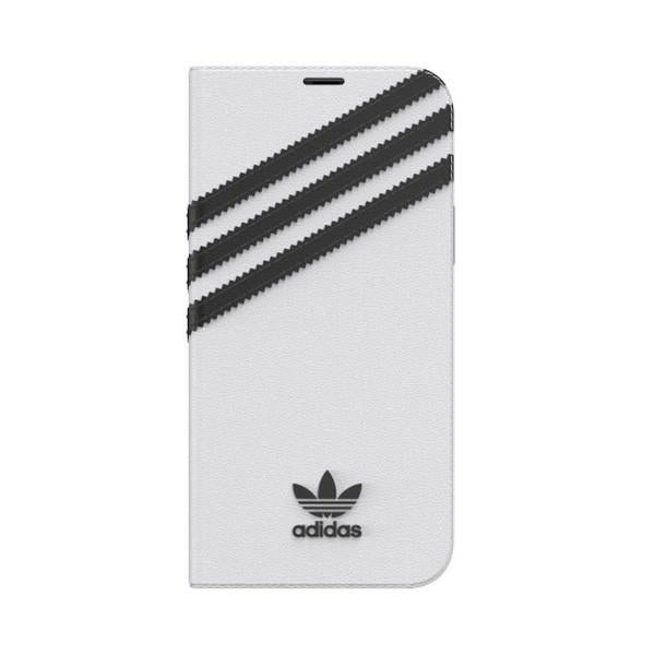Adidas OR Booklet Case PU for iPhone 12 / 12 Pro 6.1" - white and black