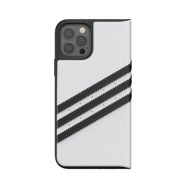 Adidas OR Booklet Case PU for iPhone 12 / 12 Pro 6.1" - white and black