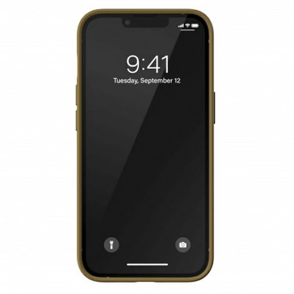 Adidas OR Molded Case PU for iPhone 13 Pro / iPhone 13 - Beige and Gold