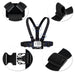 Adjustable harness for a sports camera with a rotating tripod and a phone stand - Photo accessories<<<HurtelXML