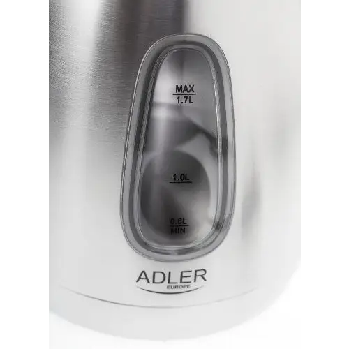 Adler AD 1223 electric kettle 1.7 L Black,Stainless steel 2200 W - Electric kettlesAGD-CZE<<<Home Appliance