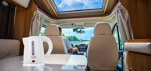 Adler AD 1272 electric kettle 1 L 1600 W Hazelnut White - Electric kettlesAGD-CZE<<<Home Appliance